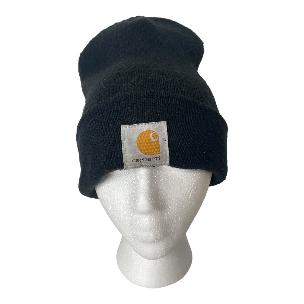 Carhartt Hat Knit Black Made in USA One Size Unisex